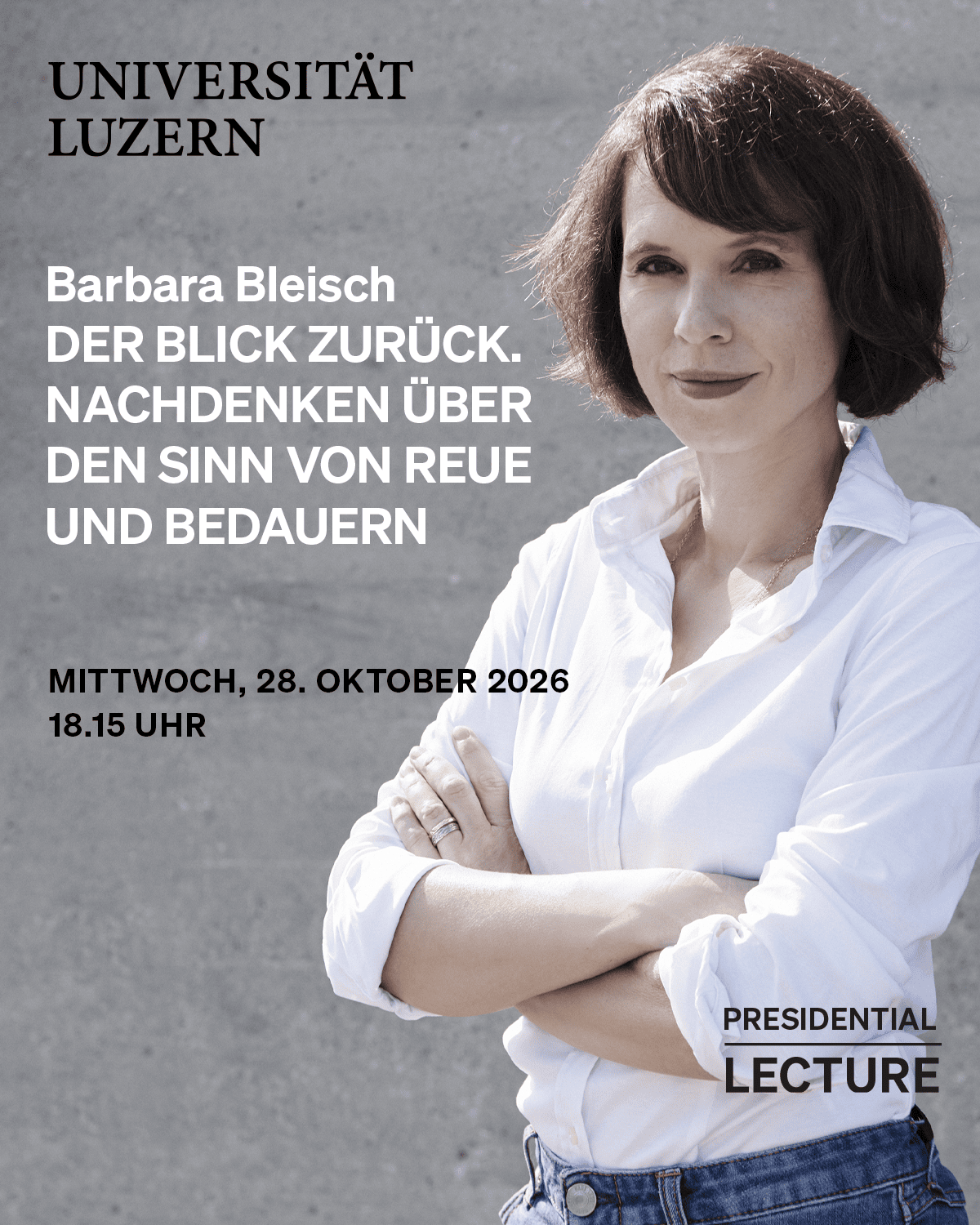 Barbara Bleisch bei der Universität Luzern, über Reue und Bedauern.